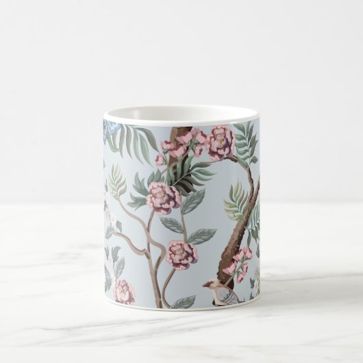 Seamless pattern in chinoiserie style with peonies kaffeetasse (Mittel)
