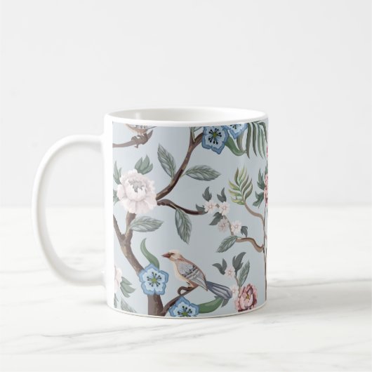 Seamless pattern in chinoiserie style with peonies kaffeetasse (Links)
