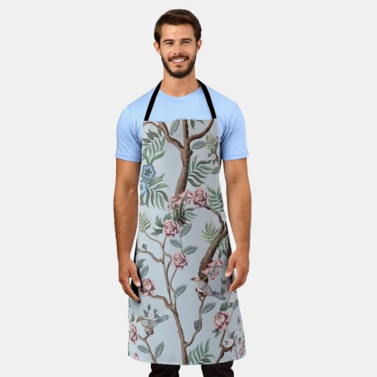 Seamless pattern in chinoiserie style with peonies schürze (Getragen)