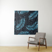 Seamless pattern, infinite texture. dark feather b wandteppich (Beispiel (Horizontal))