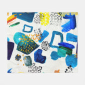 Seamless pattern made by hand drawn paint strokes. fleecedecke (Vorderseite (Horizontal))