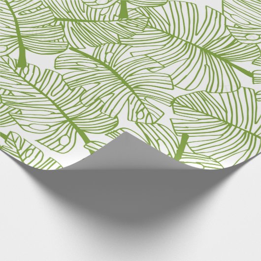 Seamless pattern Monstera leaves background. Flora Geschenkpapier (Ecke)