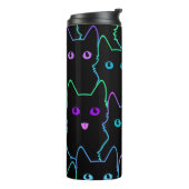 seamless pattern of cute cat silhouettespattern,se thermosbecher (Nach links gedreht)