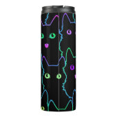 seamless pattern of cute cat silhouettespattern,se thermosbecher (Rückseite)