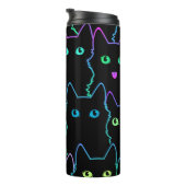 seamless pattern of cute cat silhouettespattern,se thermosbecher (Nach rechts gedreht)