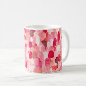 Seamless pattern of pink, red and beige spots. Wat Kaffeetasse (VorderseiteRechts)