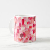 Seamless pattern of pink, red and beige spots. Wat Kaffeetasse (Vorderseite Links)