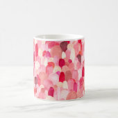 Seamless pattern of pink, red and beige spots. Wat Kaffeetasse (Mittel)