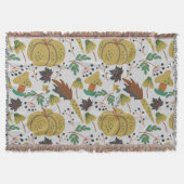 Seamless pattern of tropical pumpkins and carrots decke (Vorderseite)
