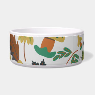 Seamless pattern of tropical pumpkins and carrots napf