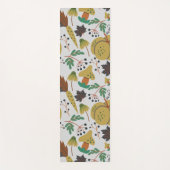 Seamless pattern of tropical pumpkins and carrots yogamatte (Vorderseite)