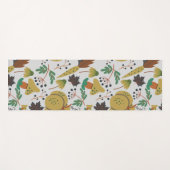 Seamless pattern of tropical pumpkins and carrots yogamatte (Vorderseite (Horizontal))
