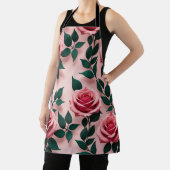 Seamless Pattern Of Vibrant Red Roses Schürze (InSitu)