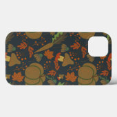 Seamless pattern Pumpkin & carrot dark background Case-Mate iPhone Hülle (Rückseite (Horizontal))