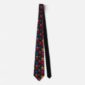 Seamless Pattern Rebellis Punk Rock Teddies Krawatte (Vorderseite)