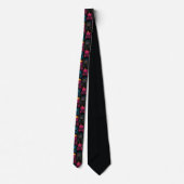 Seamless Pattern Rebellis Punk Rock Teddies Krawatte (Rückseite)