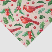 Seamless pattern red cardinal birds  seidenpapier (Ausschnitt)