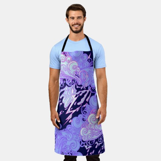 Seamless pattern. Retro style curly decorative clo Schürze (Getragen)