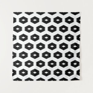 Seamless pattern. Rhombuses, figures ornament. Mos Wandteppich