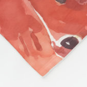 Seamless pattern. Slices of watercolor watermelon. Fleecedecke (Ecke)