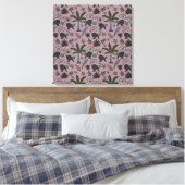 Seamless pattern Tropical animals monkey jumping Leinwanddruck (Insitu (Schlafzimmer))
