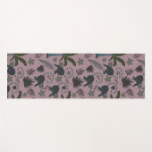Seamless pattern Tropical animals monkey jumping Yogamatte (Vorderseite (Horizontal))