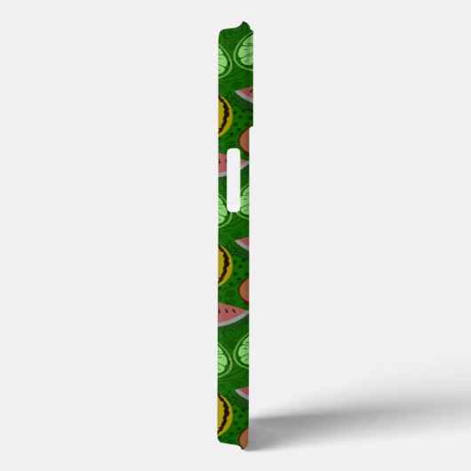Seamless pattern tropical fruit & green background Case-Mate iPhone hülle (Rückseite / Rechts)