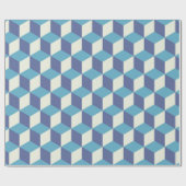 Seamless pattern Vintage cube art, abstract illust Geschenkpapier (Flach)