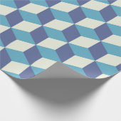 Seamless pattern Vintage cube art, abstract illust Geschenkpapier (Ecke)