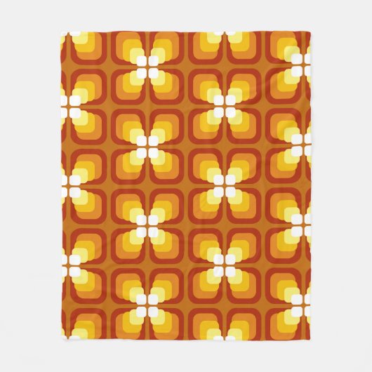 Seamless pattern with abstract floral elements and fleecedecke (Vorderseite)