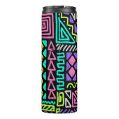 seamless pattern with abstract lines. geometric a thermosbecher (Rückseite)