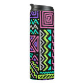 seamless pattern with abstract lines. geometric a thermosbecher (Nach rechts gedreht)