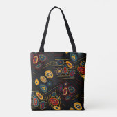 Seamless pattern with abstract modern doodles. Bri Tasche (Rückseite)