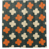 Seamless pattern with bright geometric elements on duschvorhang (Vorderseite)