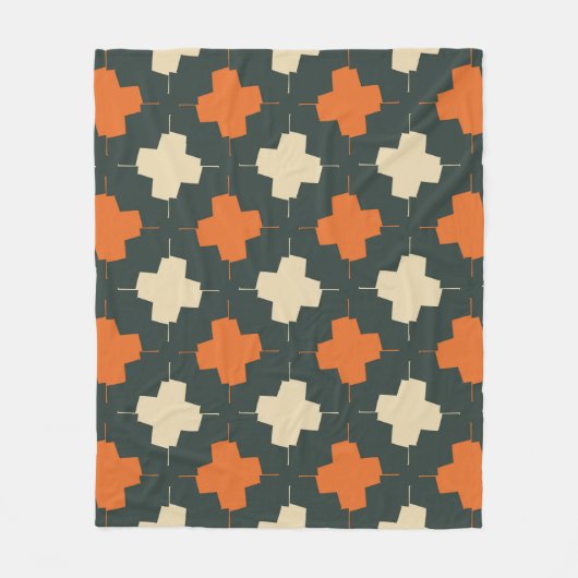 Seamless pattern with bright geometric elements on fleecedecke (Vorderseite)