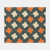 Seamless pattern with bright geometric elements on fleecedecke (Vorderseite (Horizontal))