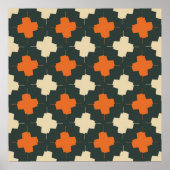 Seamless pattern with bright geometric elements on poster (Vorne)