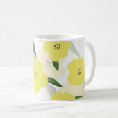 Seamless pattern with bright yellow flowers backgr kaffeetasse (VorderseiteRechts)