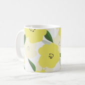Seamless pattern with bright yellow flowers backgr kaffeetasse (Vorderseite Links)