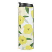 Seamless pattern with bright yellow flowers backgr thermosbecher (Nach rechts gedreht)