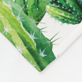 Seamless pattern with cacti watercolor. Cactus ill Fleecedecke (Ecke)