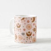 seamless pattern with celestie eye, moon, sun kaffeetasse (Vorderseite Links)
