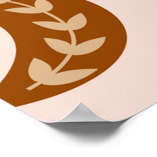 seamless pattern with celestie eye, moon, sun poster (Ecke)