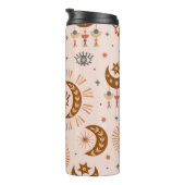 seamless pattern with celestie eye, moon, sun thermosbecher (Nach rechts gedreht)