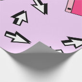 Seamless pattern with colorful floppy disk in vapo geschenkpapier (Ecke)