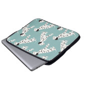 Seamless pattern with cute dalmatian laptopschutzhülle (Vorne Knopf)