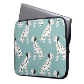 Seamless pattern with cute dalmatian laptopschutzhülle (Vorderseite Links)