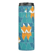 Seamless pattern with different cute foxes. thermosbecher (Rückseite)