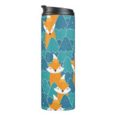 Seamless pattern with different cute foxes. thermosbecher (Nach rechts gedreht)