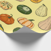 Seamless pattern with different hand drawn squashe geschenkpapier (Ecke)
